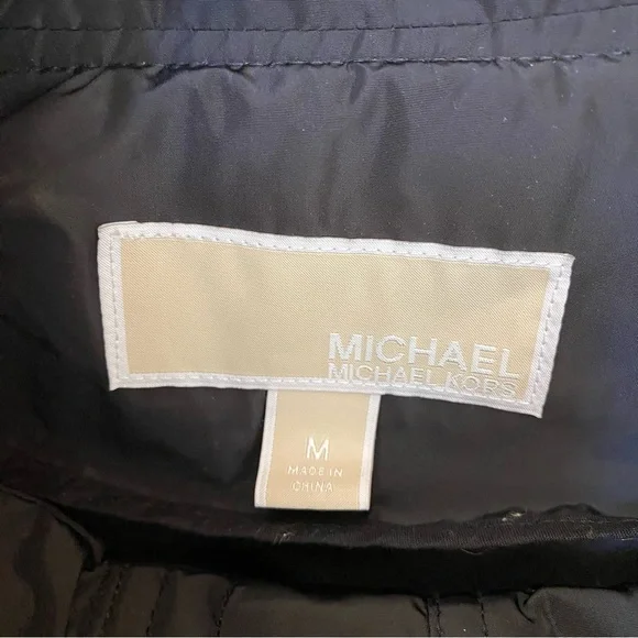 MICHAEL Michael Kors Black Hooded Rain Jacket - Picture 3 of 16